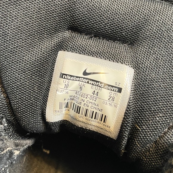 Nike Leather High-Top Black Sneakers — Size 10 - Picture 13 of 13